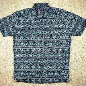 XL Men’s blue Patagonia short sleeved polo.